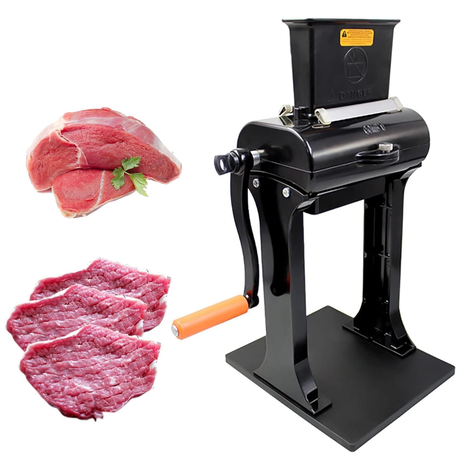 Batticarne manuale, strumento verticale per appiattire carne e bistecche, per manzo, pollo, tacchino, maiale, essenziale per cucinare e preparare i pasti