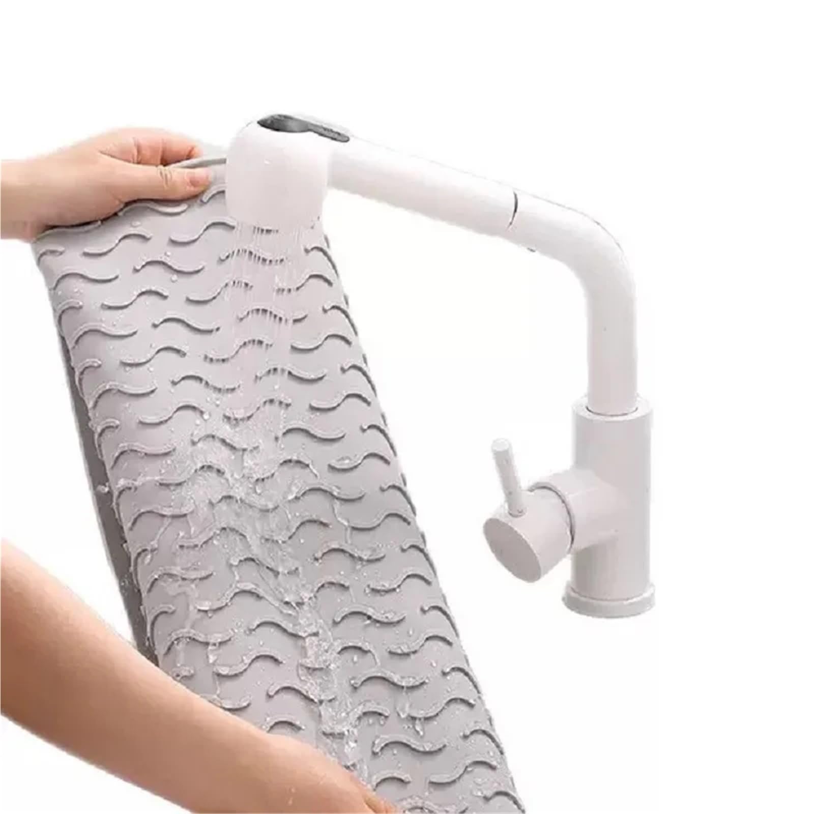 Almohadilla de Aislamiento térmico Silicona antiescaldaduras for Cocina, vajilla for el hogar, Taza Agua Antideslizante y escurridor para Sartenes Calientes(Beige,45X40CM(1.5X1.3FT))
