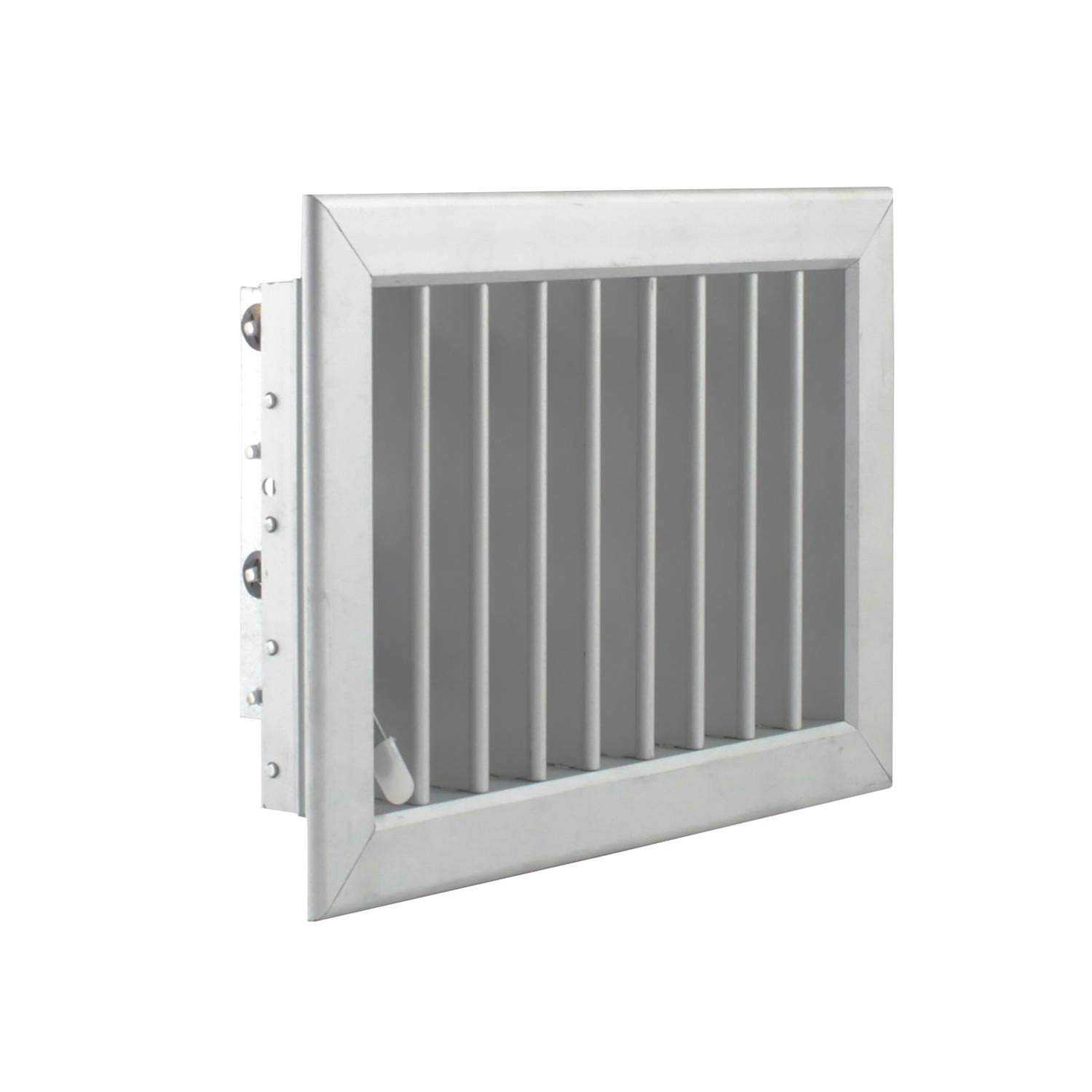 Bocchetta Aria cm22x15 ALLUMINIO-Griglia per Caminetto Regolabile con Serranda