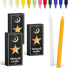36 Pointed Candles, 1.2 x 16 cm Taper Candles, Coloured Candles Decorative for Home (16 cm)