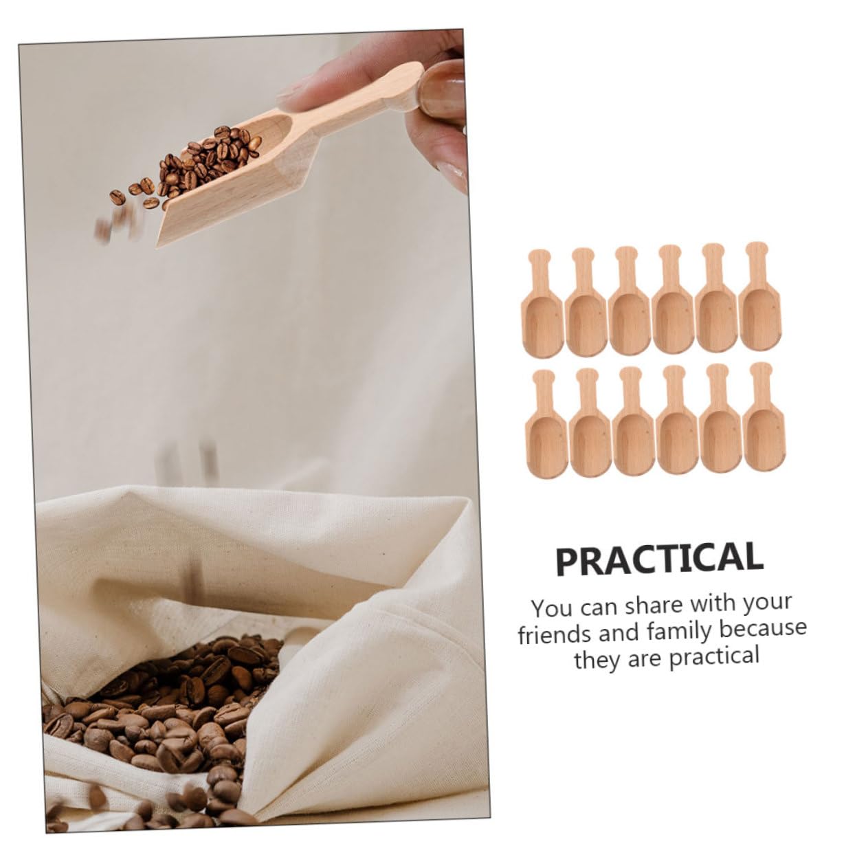 Amosfun 48 Piezas Cuchara De Madera De Haya Pequeñas Cucharas De Sal Mini Cucharadas Cucharaditas Duraderas Pequeño Para Tarro Minicuchara De Hielo Cucharas De Té Multiusos Mini Primicia