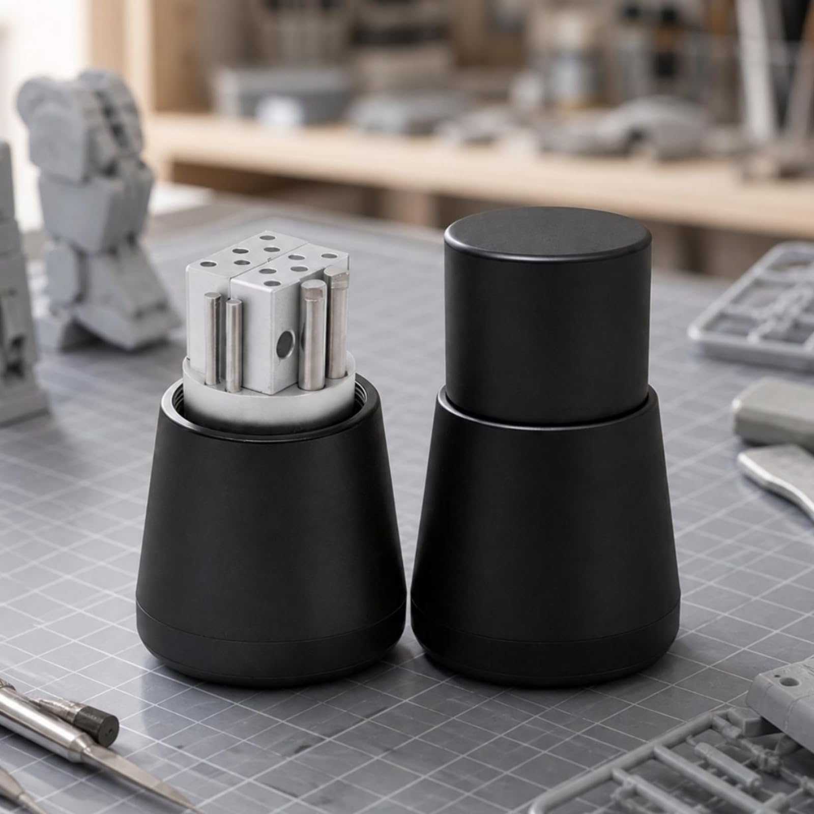 Mini Tornillo Banco Compacta, Negro | Compacto, Abrazara, Resistente, Herramienta, para Manualidas, Molistas