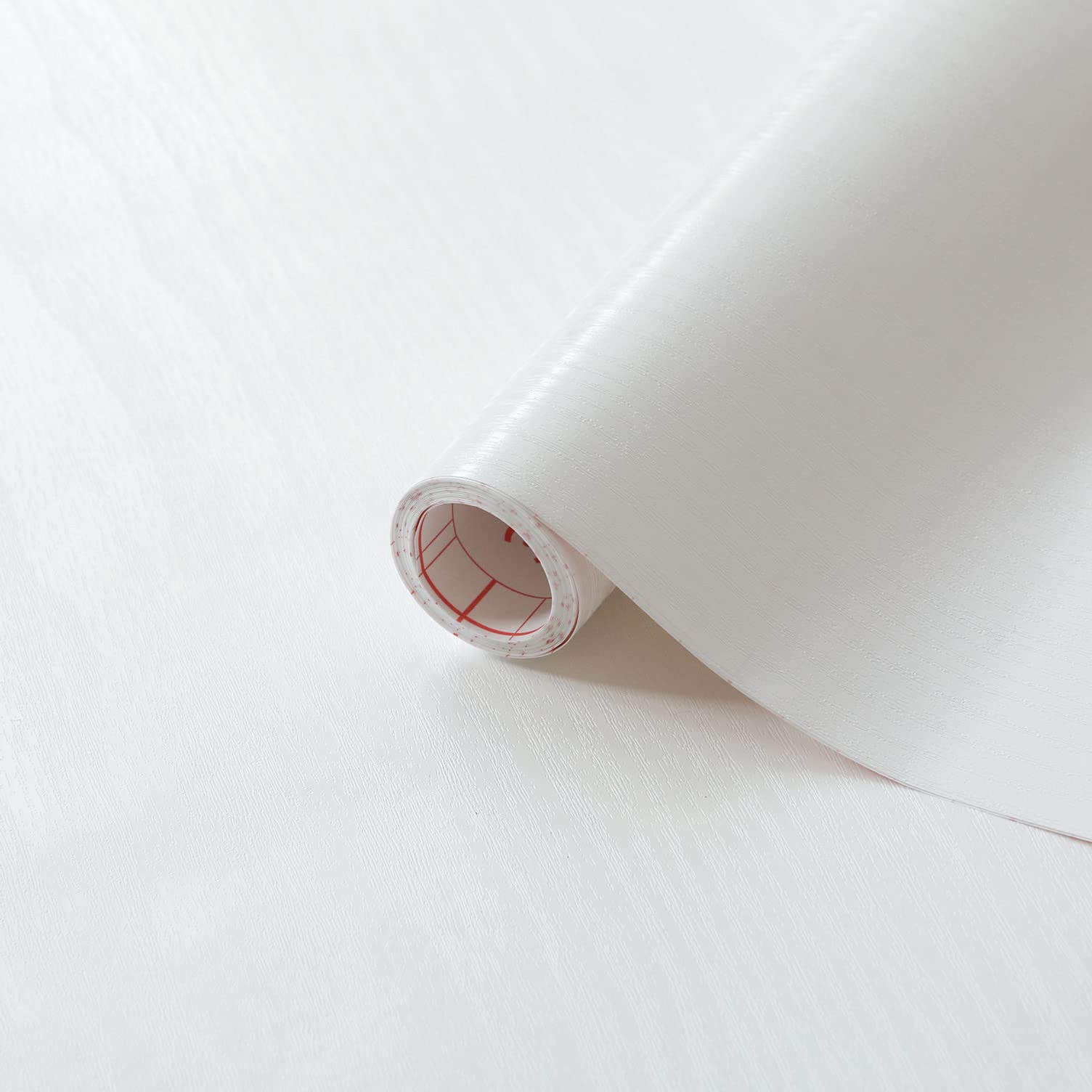 Vinyl Warehouse 5m x 67.5cm d-c-fix MATT White Wood Sticky Back Vinyl Furniture Wrap 200-8166