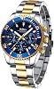 Men's Stainless Steel Chronograph Watch Waterproof Designer Wristwatch Luminous Analogue Business Watch With Date