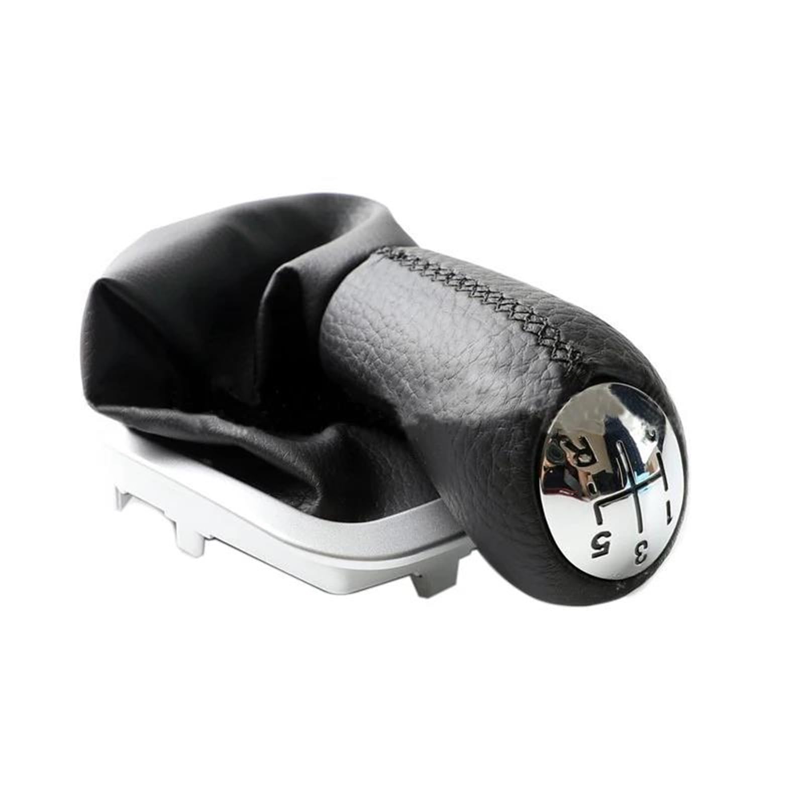 Qmtvfsrh One Color Car Gear Shift Knob For Clio 3 Iii 2005-2012 5 Speed Gear Shift Knob Lever Shifter Gaiter Boot Case Collar