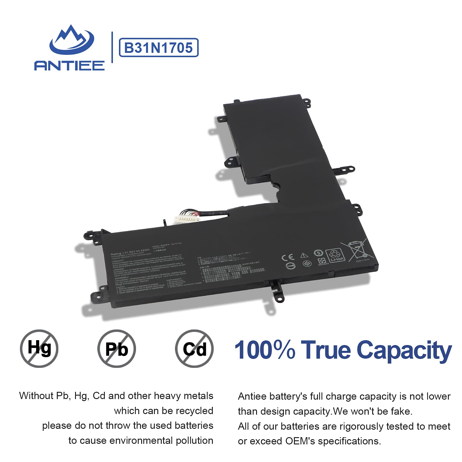 B31N1705 Batterie Pour ASUS VivoBook Flip TP410U TP410UA