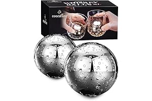 Whiskey Chillers: Reusable Stainless Steel Whiskey Ice Balls for Drinks