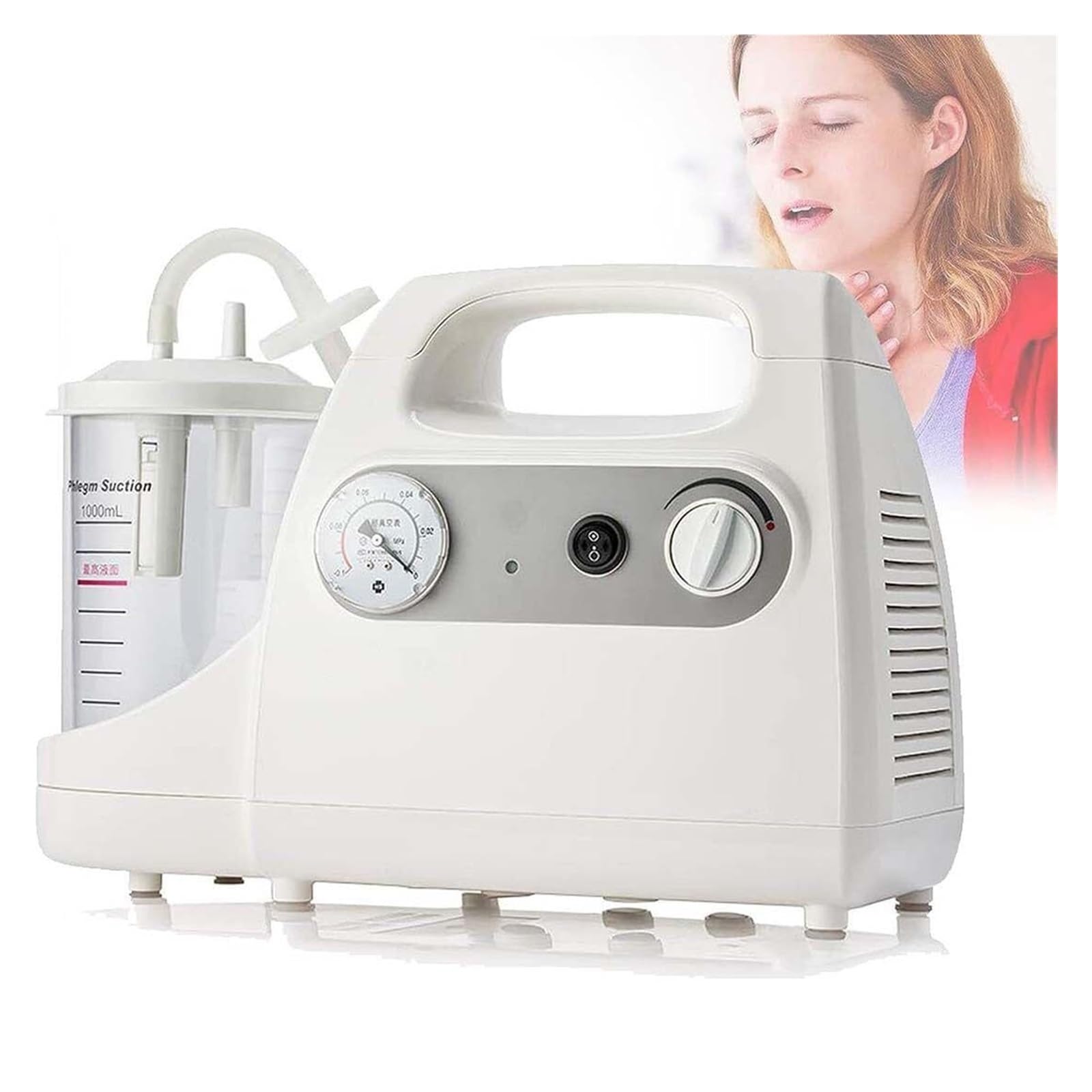 Aspiratore Nasale Automatico Portatile per Adulti e Anziani - Dispositivo Rimozione Muco per Vie Respiratorie Ostruite a Casa