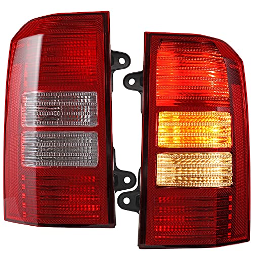 Astra Depot Pair Running Brake Tail Light Assembly Turn Signal Reverse Lamp Compatible with 2008-2017 Jeep Patriot 5160364AG 5160365AG