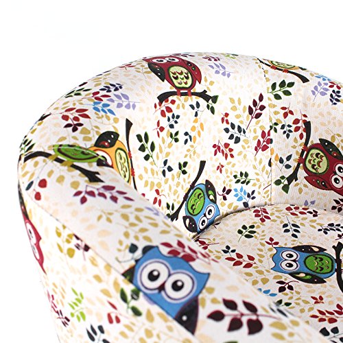 Emall Life Kid’s Armchair Children’s Roundy Chair Cartoon Sofa Wooden Frame (Big Owl) #TOP5