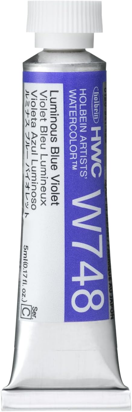 Holbein Artists' Watercolor - Luminous Blue Violet, 5 ml Tube