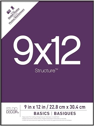 Vista 22 de Paquete de 6: Marco Negro, Basics by Studio Décor®