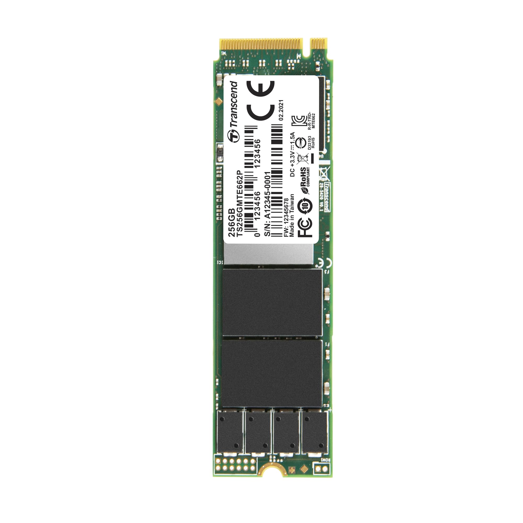 Transcend MTE662P M.2 256 Gb Pci Express 3.1 Nvme 3D Nand - 4