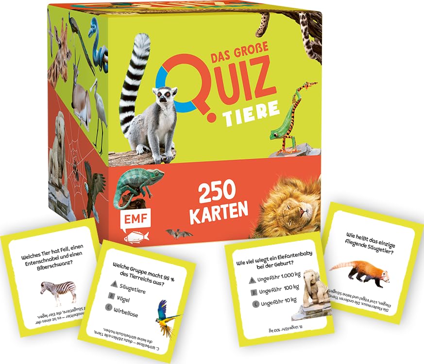 Jeu quiz animaux pour enfants de 8 ans une idée cadeau d'anniversaire éducative et ludique