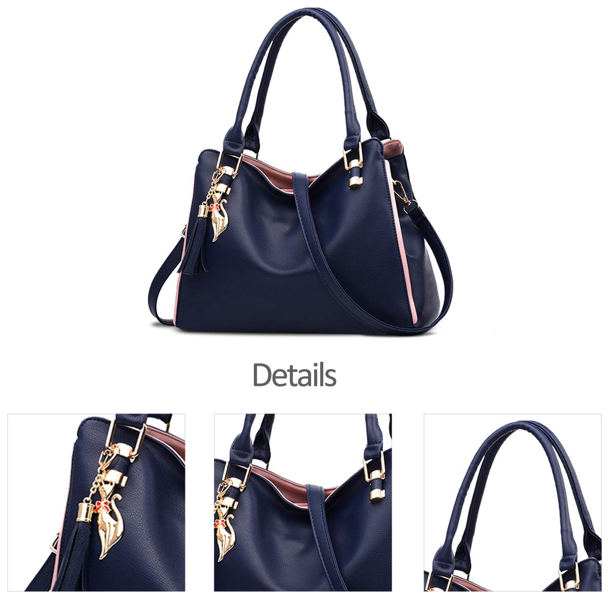 NICOLE&DORIS Damen Schultertasche Mode Handtaschen Hobos und Umhängetaschen für Frauen Groß Tragetasche