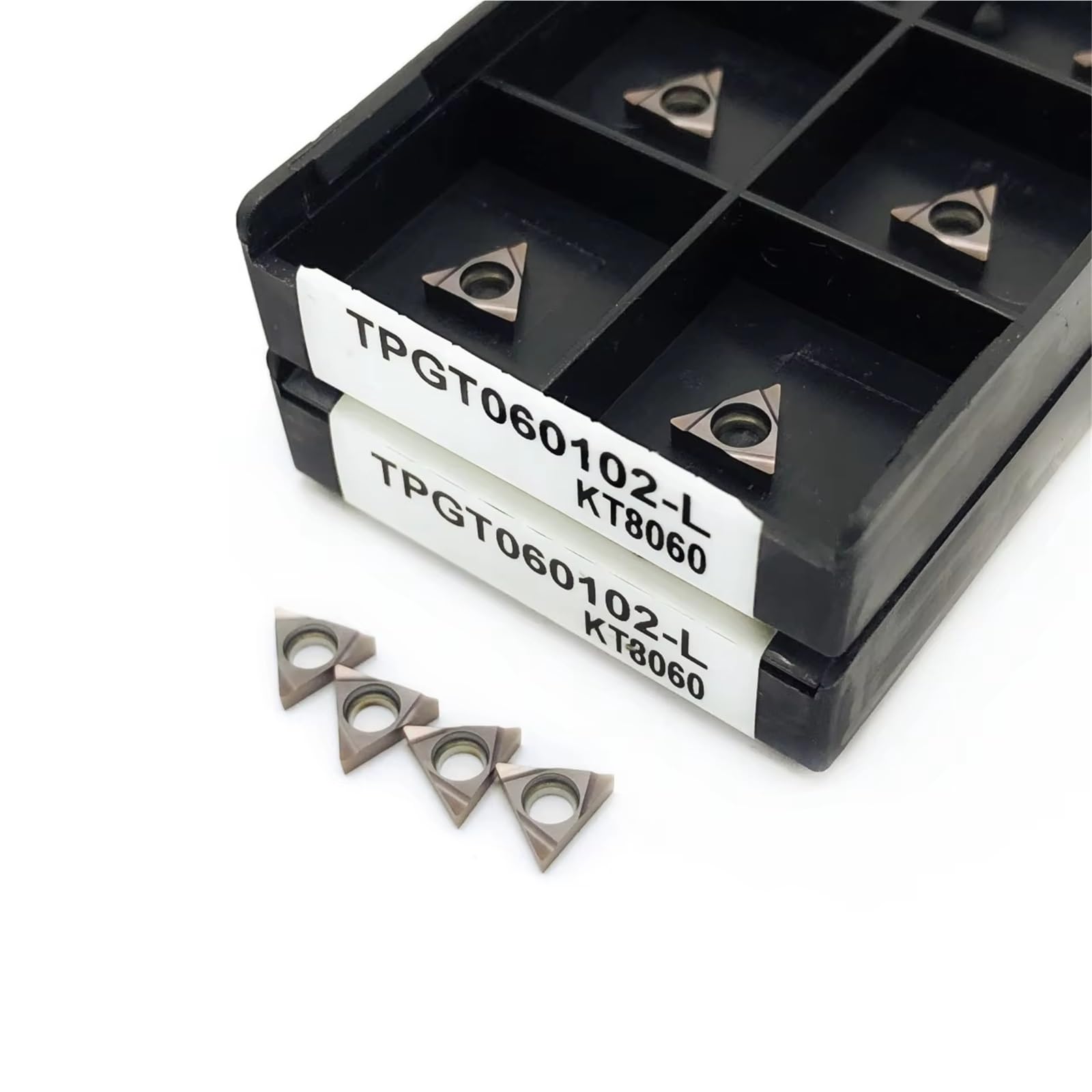 10 Pièces TPGT060102 TPGH080202 TPGH090202 TPGH110302-L KT8060 Plaquettes Carbure Cermet Outils D'alésage Outil De Tournage Plaquettes de Carbure CNC(TPGH110302L KT8060)