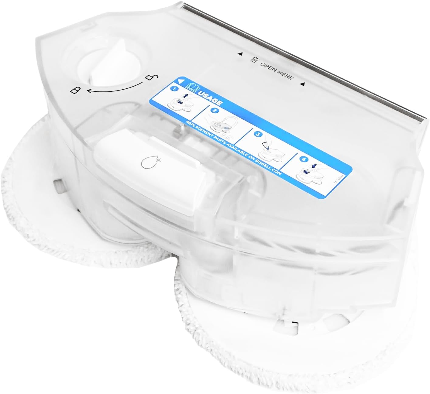 RENZE 1624766 Wet Tank & Pads fit Bissell SpinWave Wet & Dry Robotic Vacuum 28599 3115 28597 10 * 4 * 4 inches