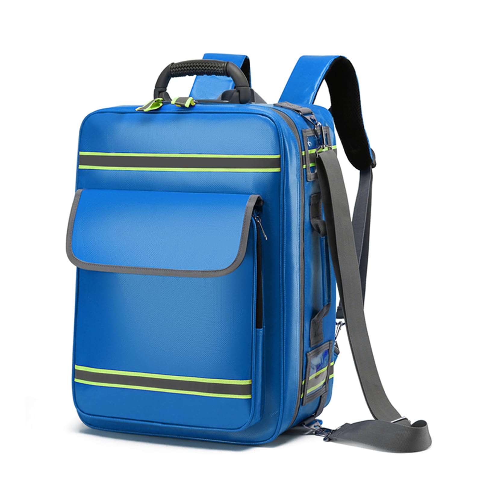 Leerer Erste-Hilfe-Rucksack, große Kapazität, Traumatasche, wasserdicht, First Responder Duffle mit mehreren Taschen für Outdoor-Notfall-Reisen