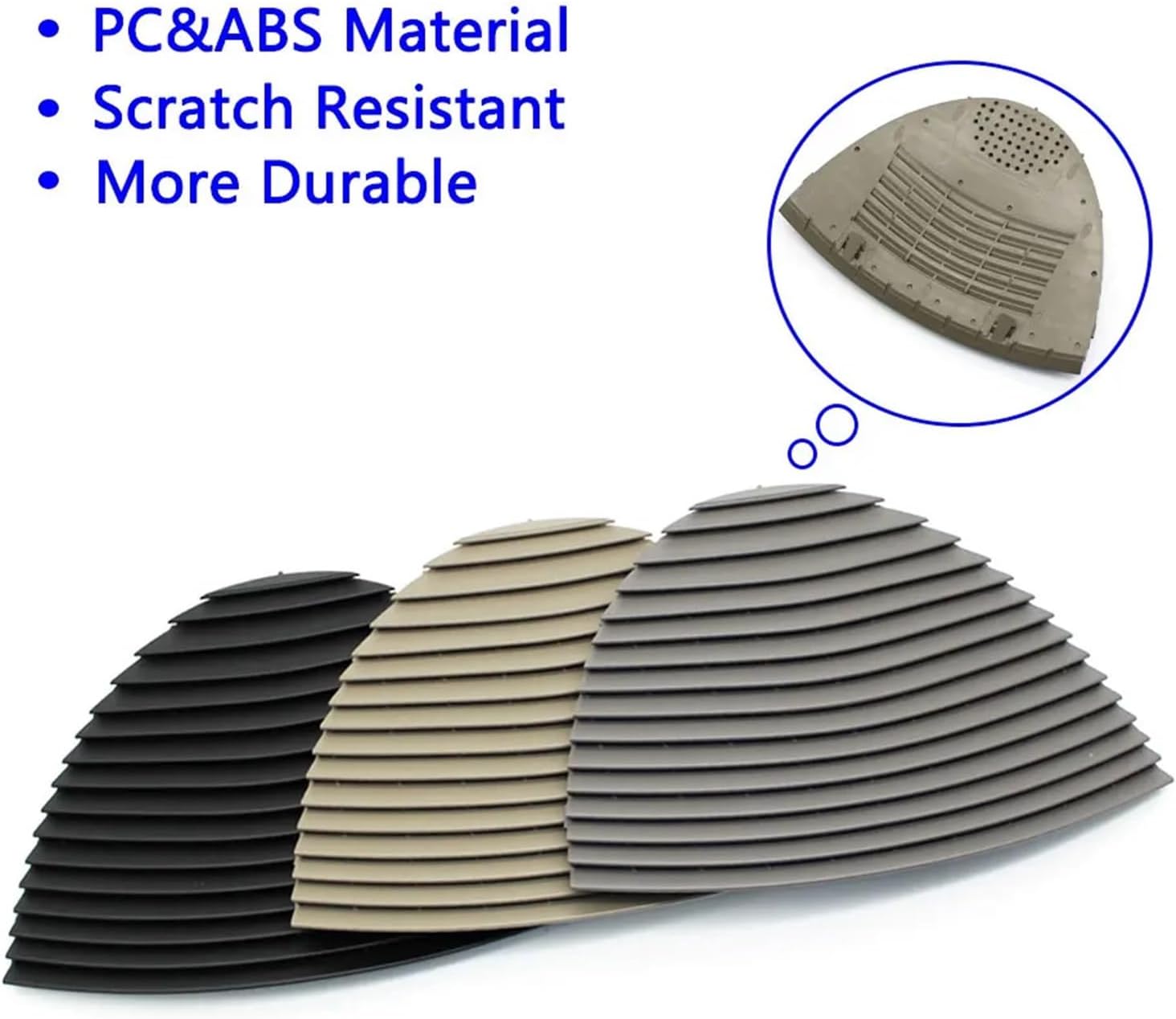 W211 Car Front Air Conditioning Central AC Vent Air Vent Grille Panel Cover Compatible With Benz E Class 2003-2008 21183000547241(Yellow Speaker Cover)