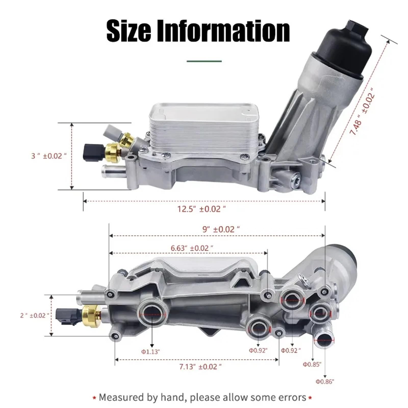 Seal oil filter housing Do Chrysler Do Dodge 5184294AE 68105583AF obudowa adaptera filtra oleju chłodnicy