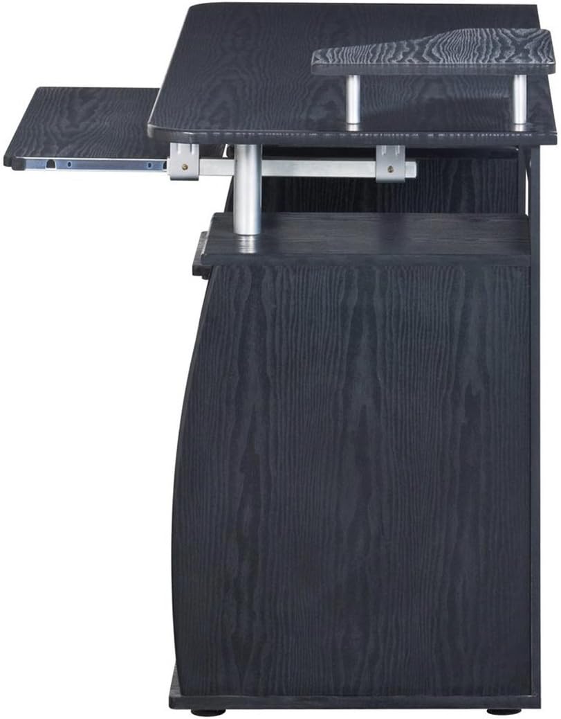 Techni Mobili 47" Computer Desk with Drawers and Storage, Office Desk with Printer Shelf, Pull Out Shelf and Keyboard Tray, Computer Workstation, Espresso Brown