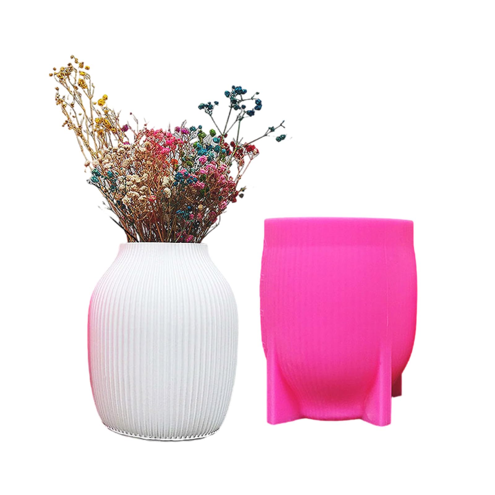 Jarrones moldes de silicona para decoración elegante y llamativa, L