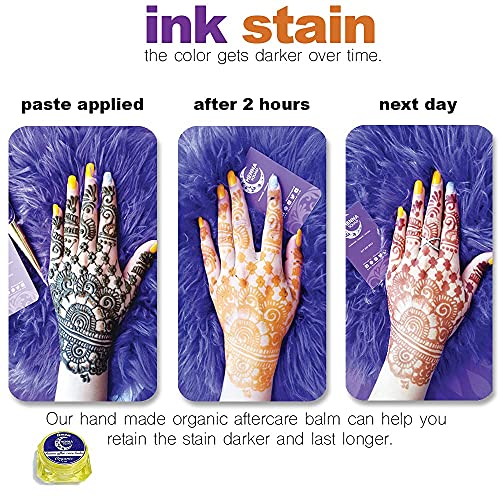 Temporary Tattoo India Painting Tattoo Paste Cone, 3 Tubes Brown Paste Cone Indian Body Art Painting Drawing (Brown, 3 Cones) #TOP4