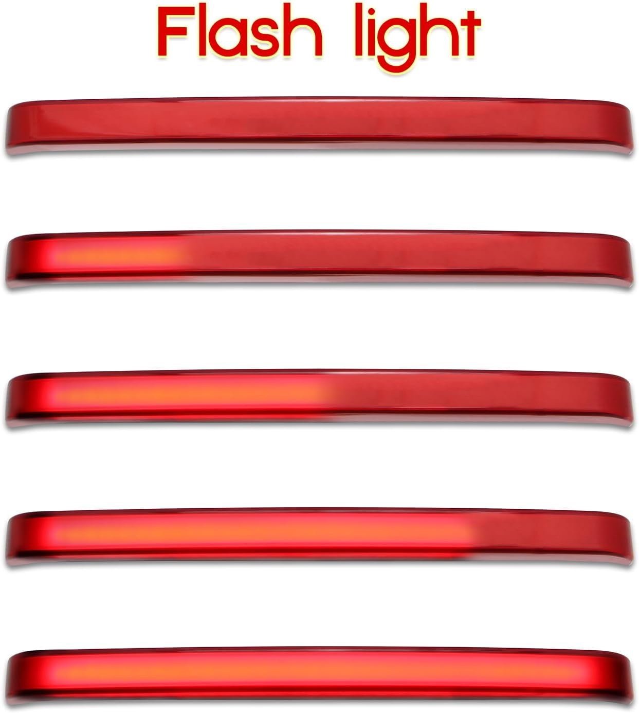 Smoke Tracer Rear Saddlebag Tail Light LED Signal Indicator Run Turn Brake Lights Signal Lamp For Harley Touring Street Gilde Road King Electra Glide Ultra CVO 2014-2023 Motorcycle (Red)