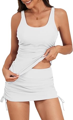 B2prity Tankini Swimsuit for Women Slimming Tummy Control Two Piece Bathing Suit