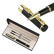 Luxury Rollerball Pens Set - 0.7mm Smooth Writing Metal Ballpoint Pen