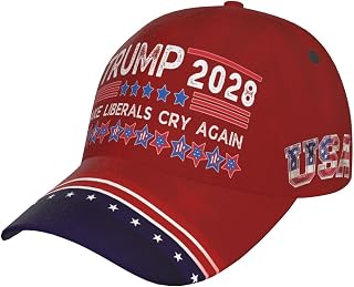 Tr-um-p 2028 Donald Tru-m-p 2028 Vintage Funny Hats Adjustable Baseball Cap for Men Women Black