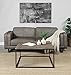 Abington Lane Contemporary Square Coffee Table - Modern Cocktail Table, Sofa Table for Living Room and Office - (Brown)