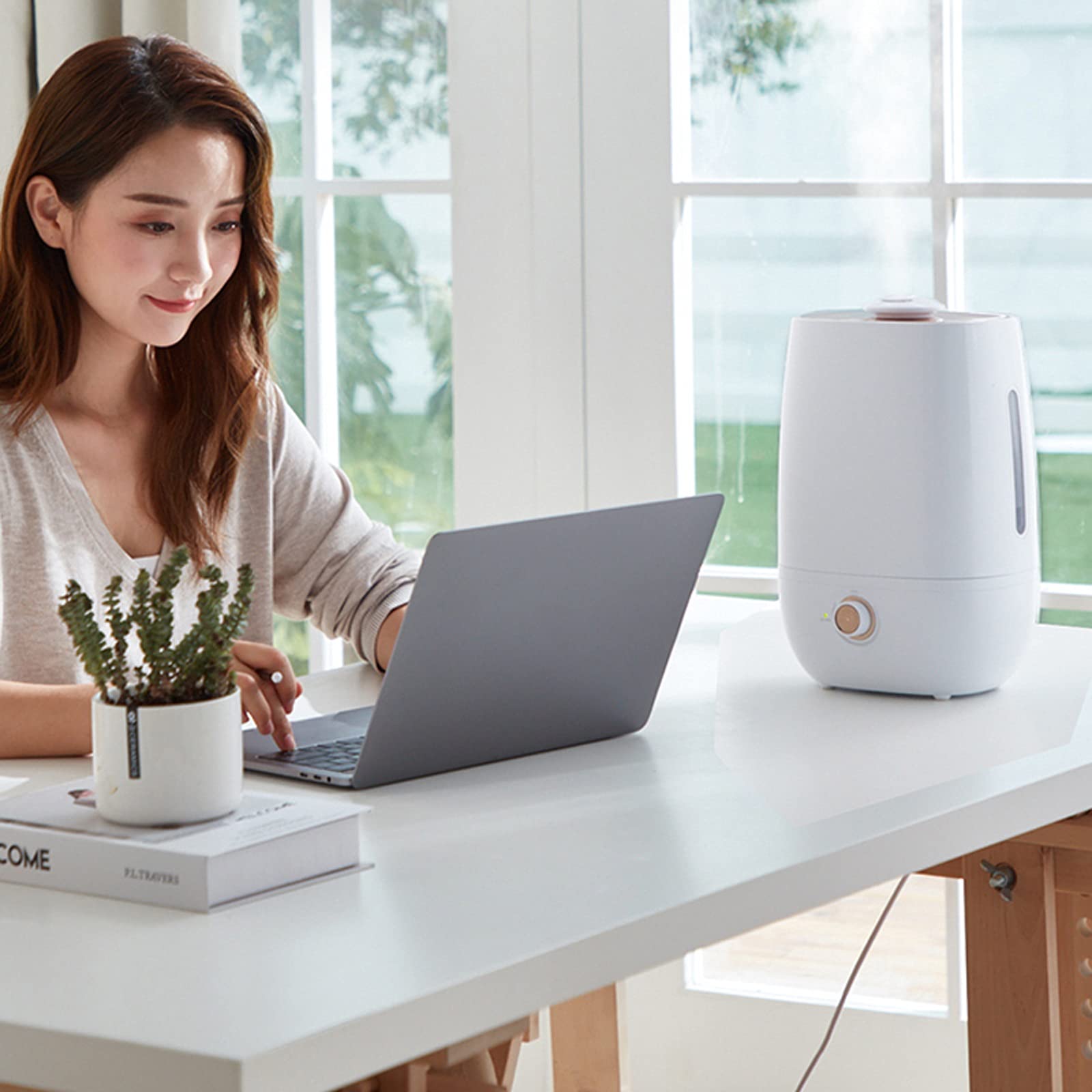 SUNESA Humidificador Ultrasónico Humidificador de Niebla Fresca ultrasónica: la Unidad Premium dure tohours con un Funcionamiento con susis silenciosos, Apagado automático Humidificador de Aire