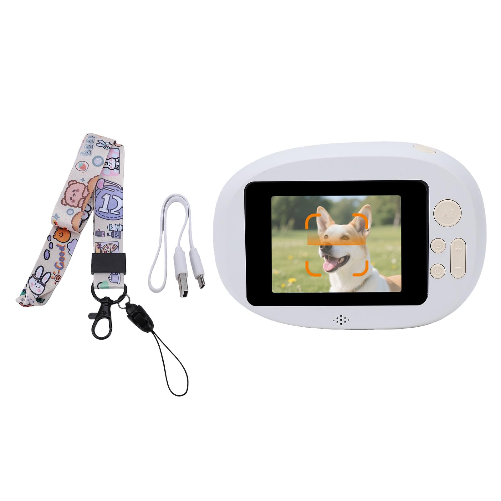 Stampante per Adesivi con Controllo Vocale AI, Schermo Touch da 2,8 Pollici, Stampa Termica a 200 DPI per Bambini, Casa e Ufficio, Creazione di Etichette.