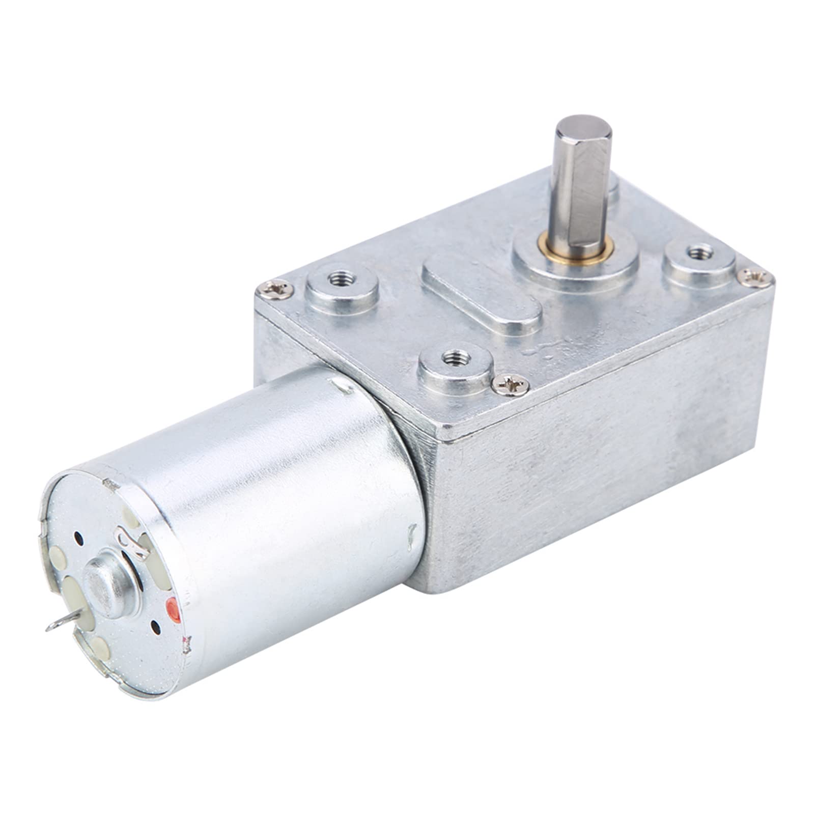 FTVOGUE 12V CC Moteur à Engrenages en Métal à Vis de Couple Élevé Turbo à Vis sans Fin Moteur à Réduction (10RPM)