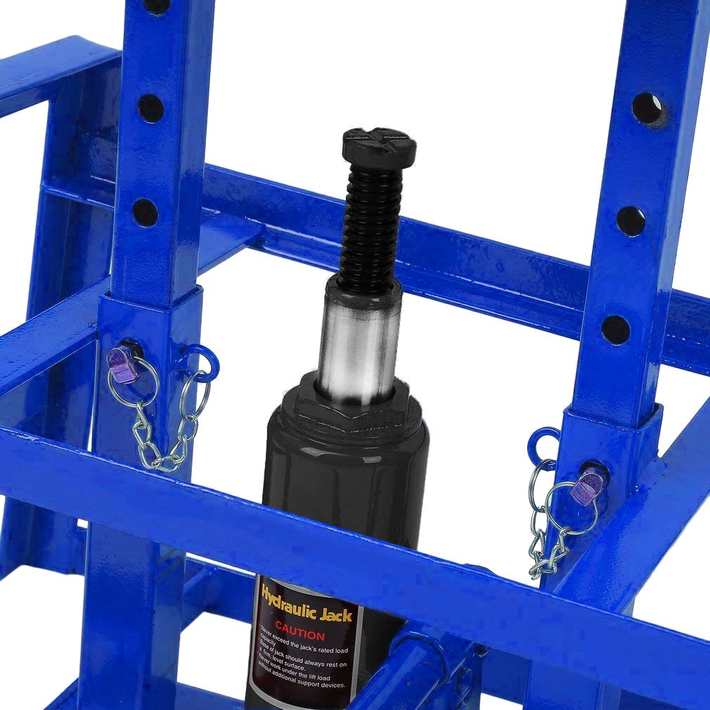 MCTECH Metal Vehicle Car Ramps With 2 Ton Hydraulic Jack Lift Car