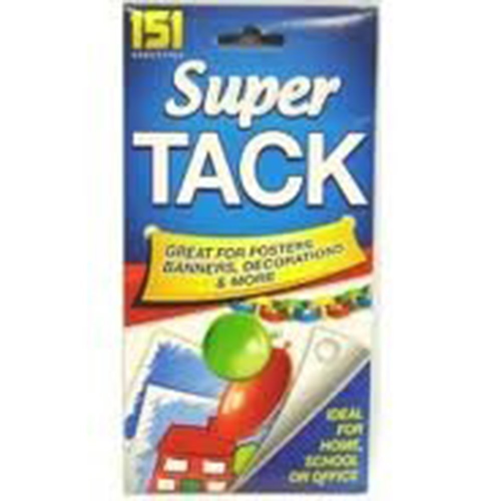 Multi purpose reusable white tack adhessive sticking paper and card Super Tack