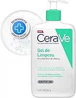 CeraVe, Gel de Limpeza Facial para pele oleosa, com Ácido Hialurônico e Niacinamida