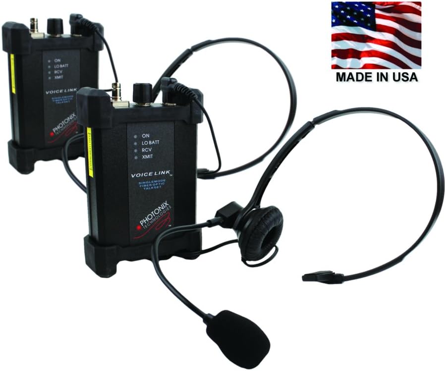 Talk Set, Fiber Optic, Photonix Voicelink PX-G103 (VOX/headset), Singlemode/Multimode, Made in USA