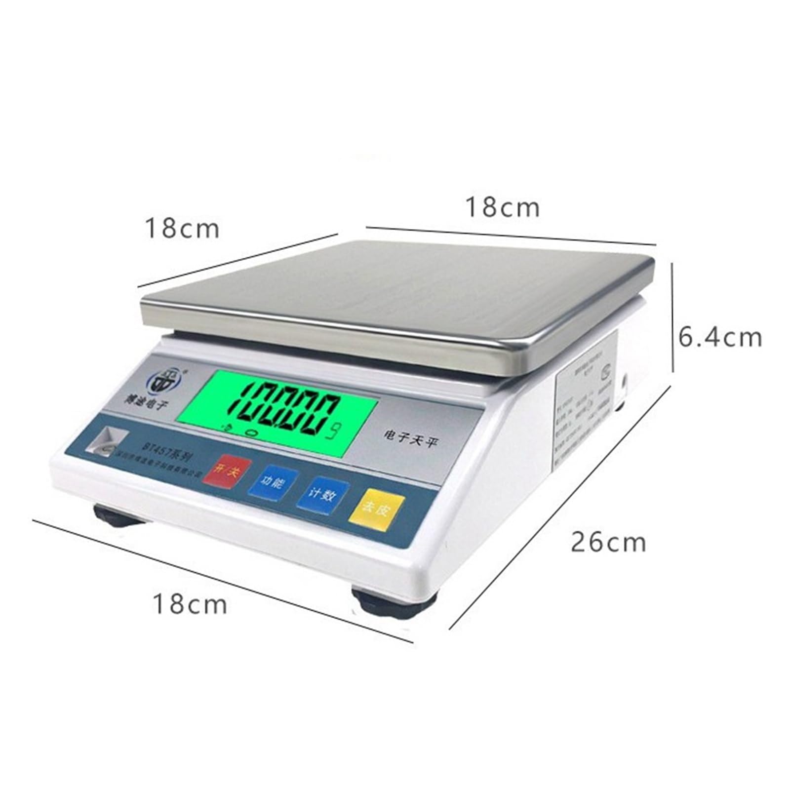 Báscula de mesa electrónica de 0,1g, báscula de cocina LCD Digital, adaptador, balanza de peso, 13 unidades(10kgx0.1g)