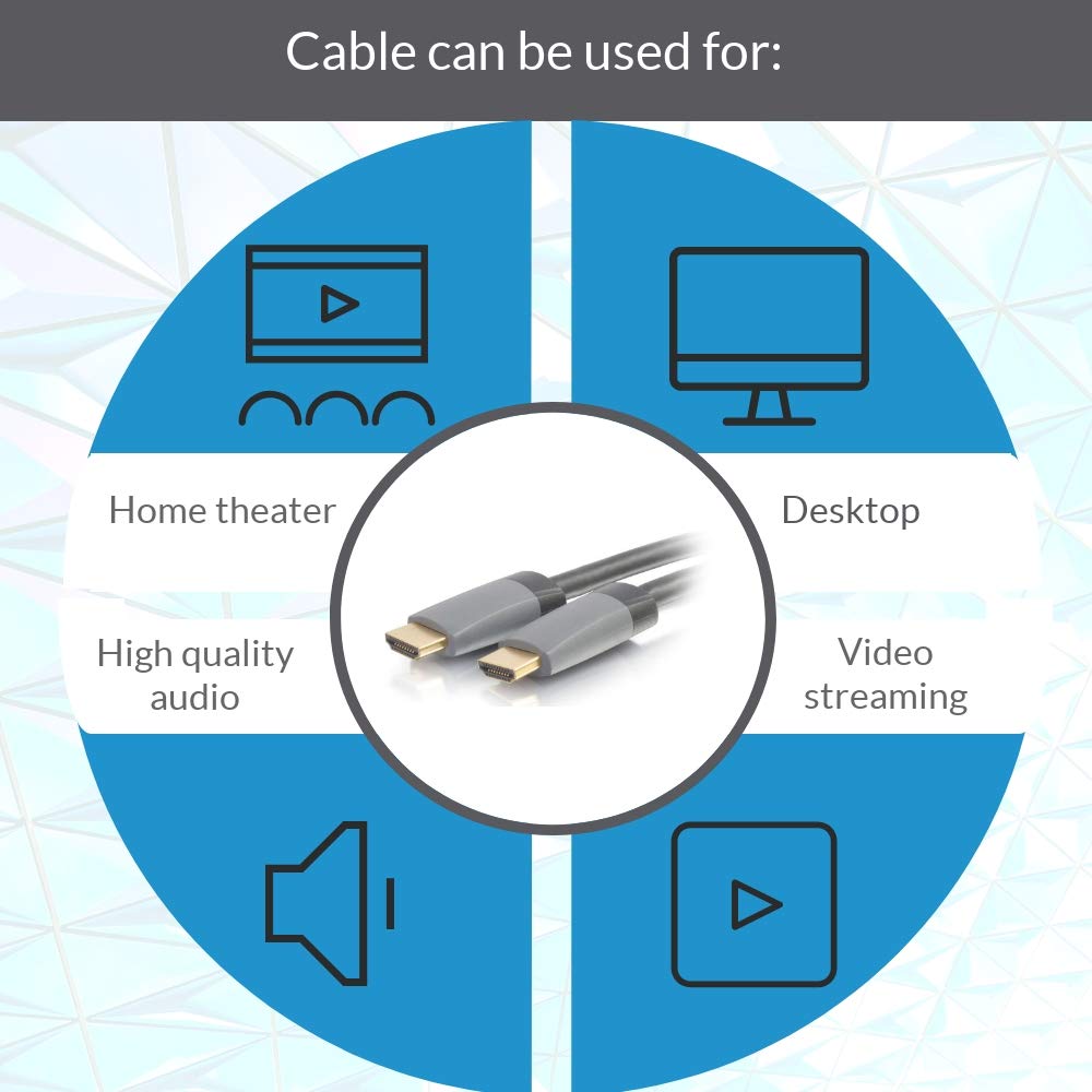 C2G Select Kabel HDMI High Speed z Ethernetem Męski do męski in-Wall CL2-Rated (50624) 35' Czarny