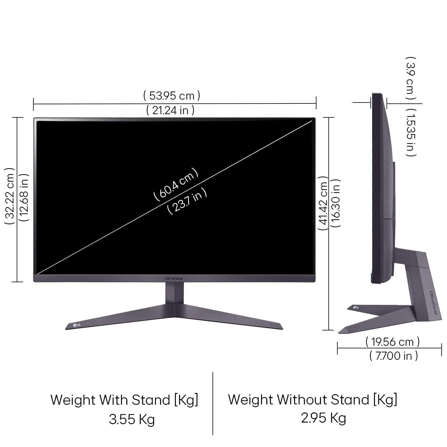 LG Monitor de jogos UltraGear 24GS50F-B 61.0 cm VA FHD 180Hz 1ms