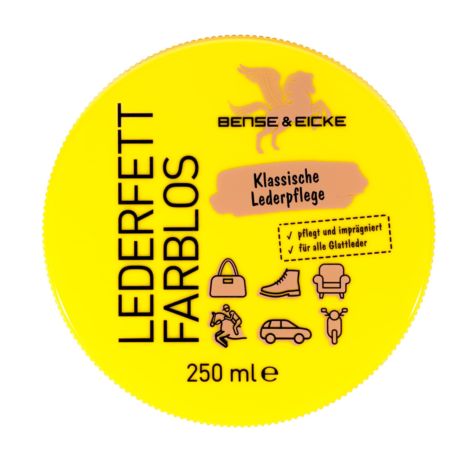 B & E Lederfett – farblos, 250 ml / 250 g