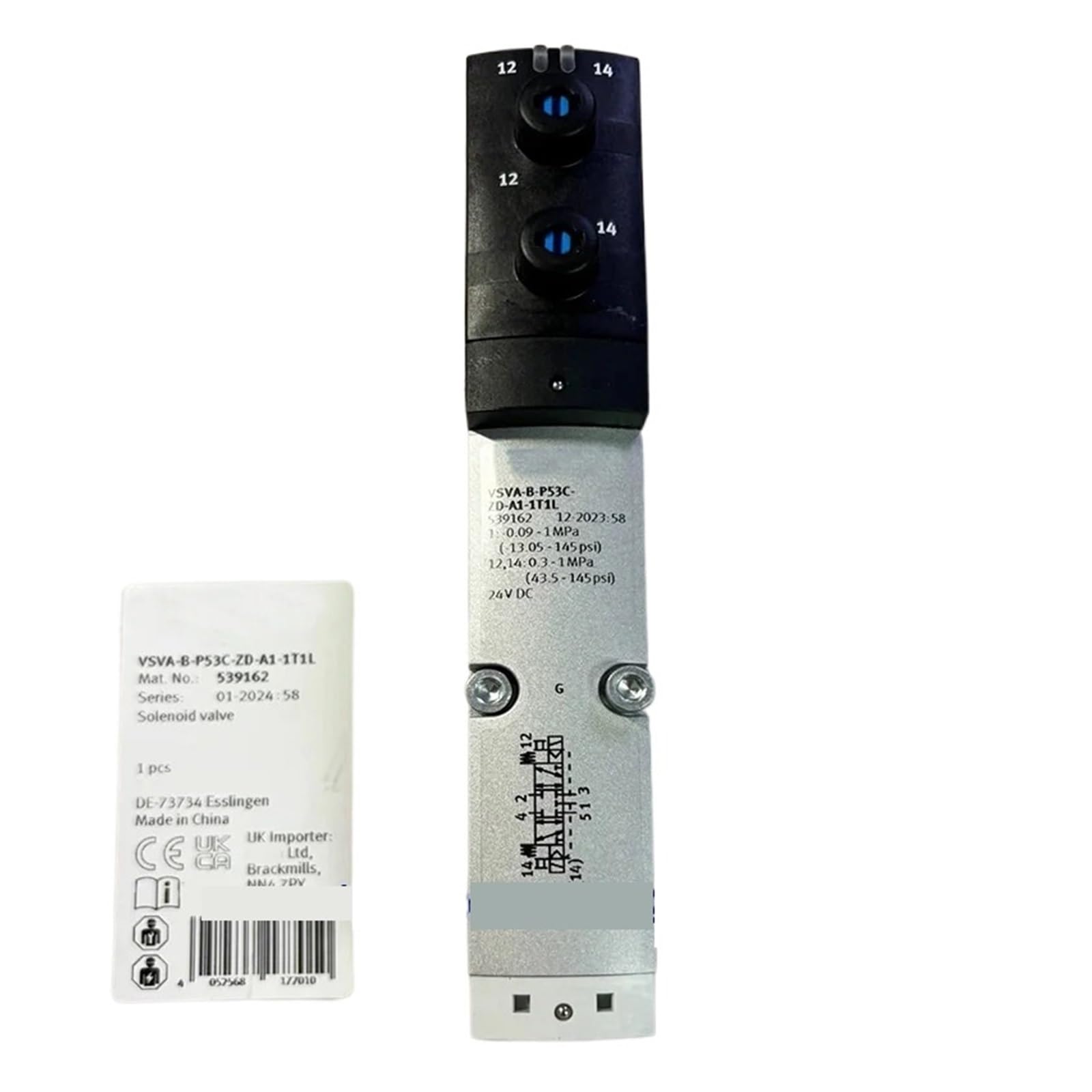 Électrovanne 539162 VSVA-B-P53C-ZD-A1-1T1L pour résoudre les pannes de distribution