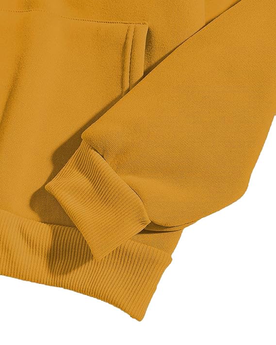 Image of XENOVAURBAN Unisex Cotton Fleece Solid Plain Hoodie - Pack of 1