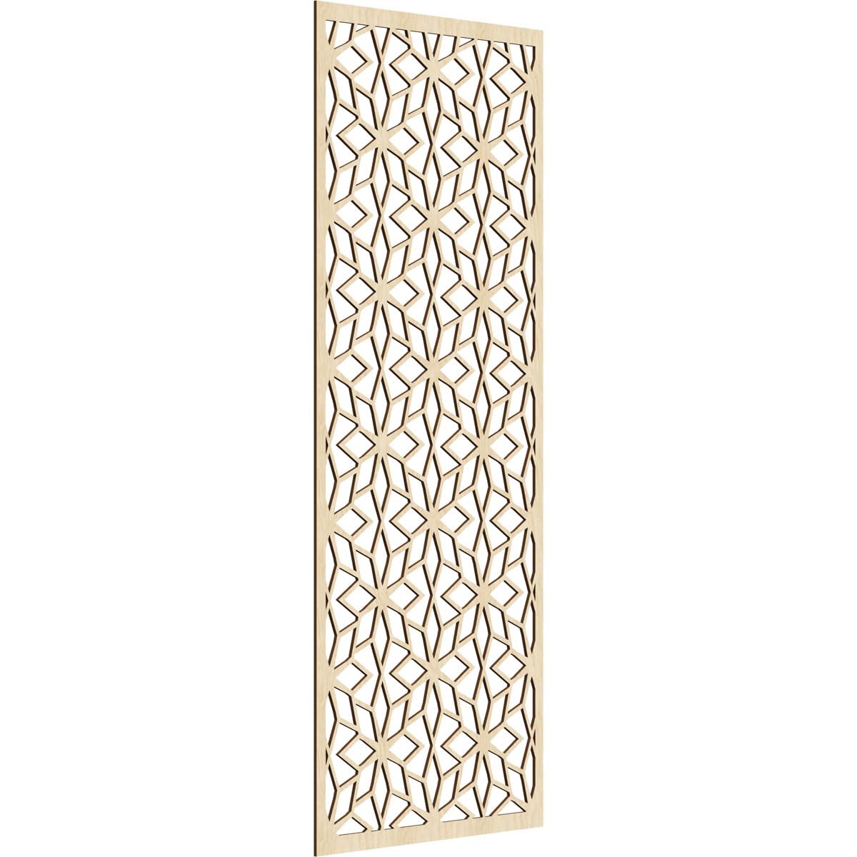 Lake Decorative Pierced Fretwork Wood Wall Panels, 31 3/8"W x 79 3/8"H x 1/4"T, Birch