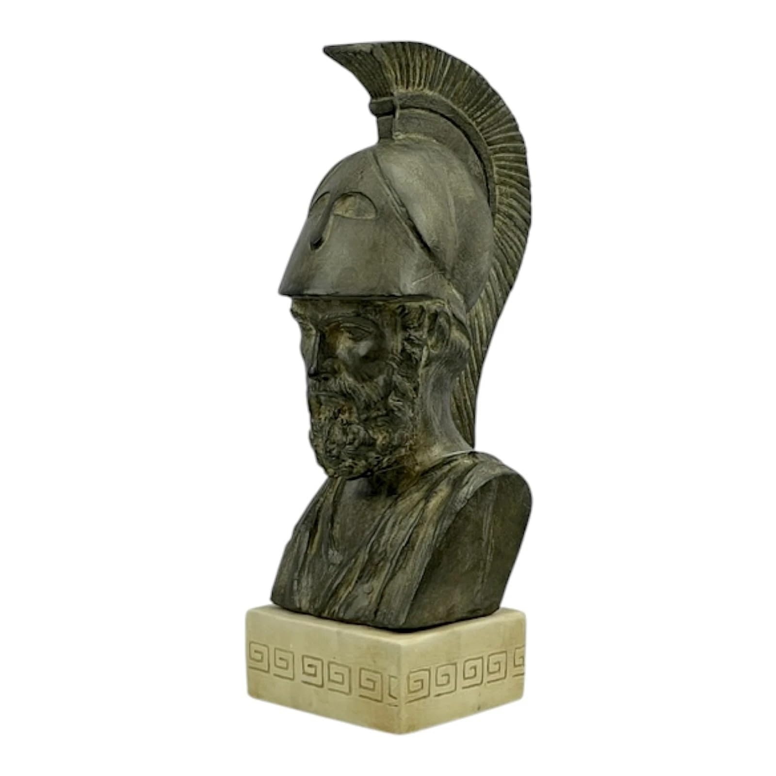Perykles, popiersie, grecki mąż stanu, przywódca ateńskiej demokracji, statuetka, starożytna Grecja, figurka historyczna, rzeźba, twardy tynk, ręcznie wykonana w Grecji, 29 cm