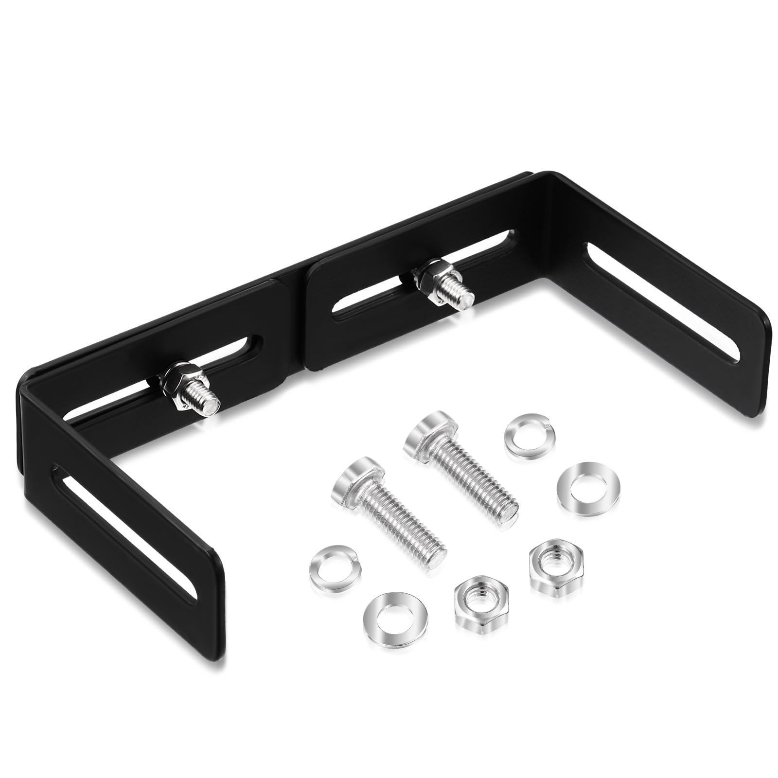 Zonon 1 Set Adjustable Universal Mounting Bracket for Cb/ham Radio Transceiver & Scanners Cb Radio Accessories Cb Radio Mount, Adjust from 6" to 10" in Width-picture-11
