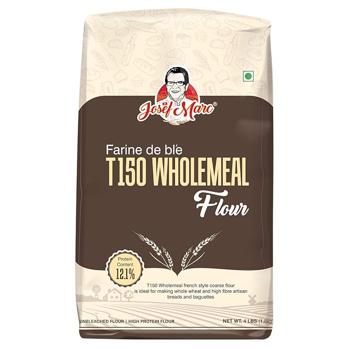 Buy JOSEF MARC Farine De Bl'e T150 Whole Meal Flour, 4 LBS (1.8kg