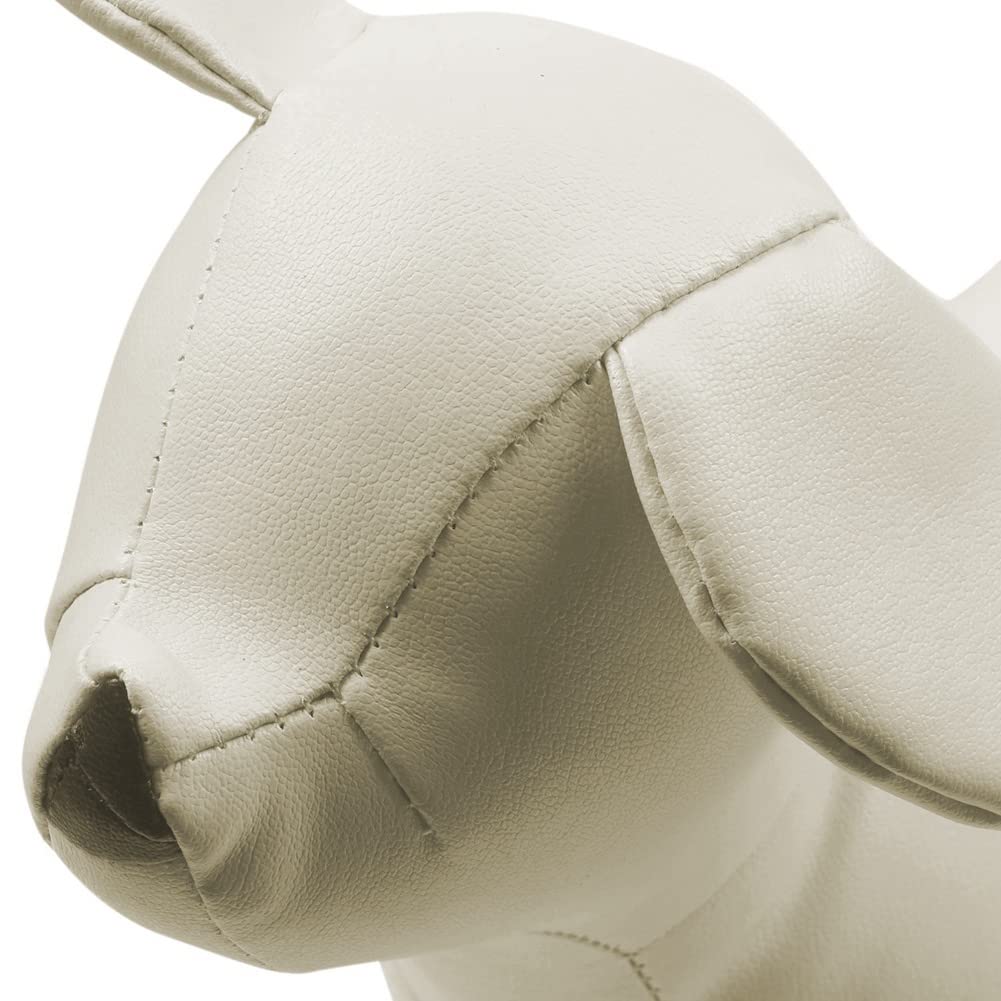 Mannequins en cuir pour chien position debout modèles animaliers magasin Mannequin d'affichage blanc S
